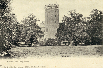9918 Gezicht op de ronde toren van het kasteel Sterkenburg te Driebergen uit het oosten. N.B. De gemeenten Driebergen ...